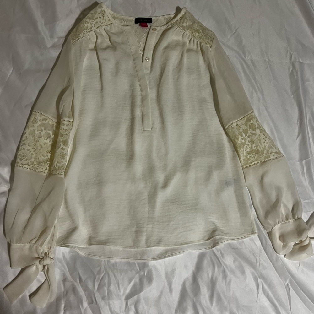 Elegant Cream Lace Blouse